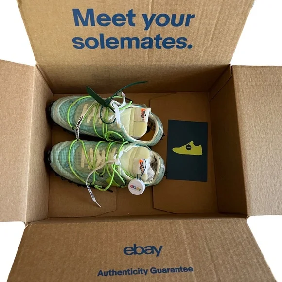 Nike x Off-White Waffle Racer Vivid Green Women 9 NEW Authentic Virgil Abloh - Picture 5 of 5